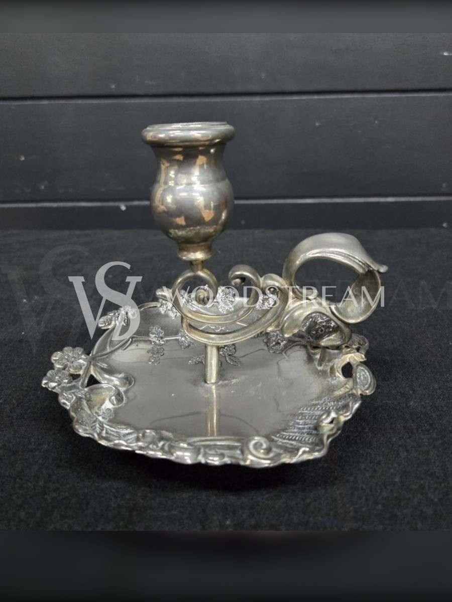 Подсвечник с подносом винтажный