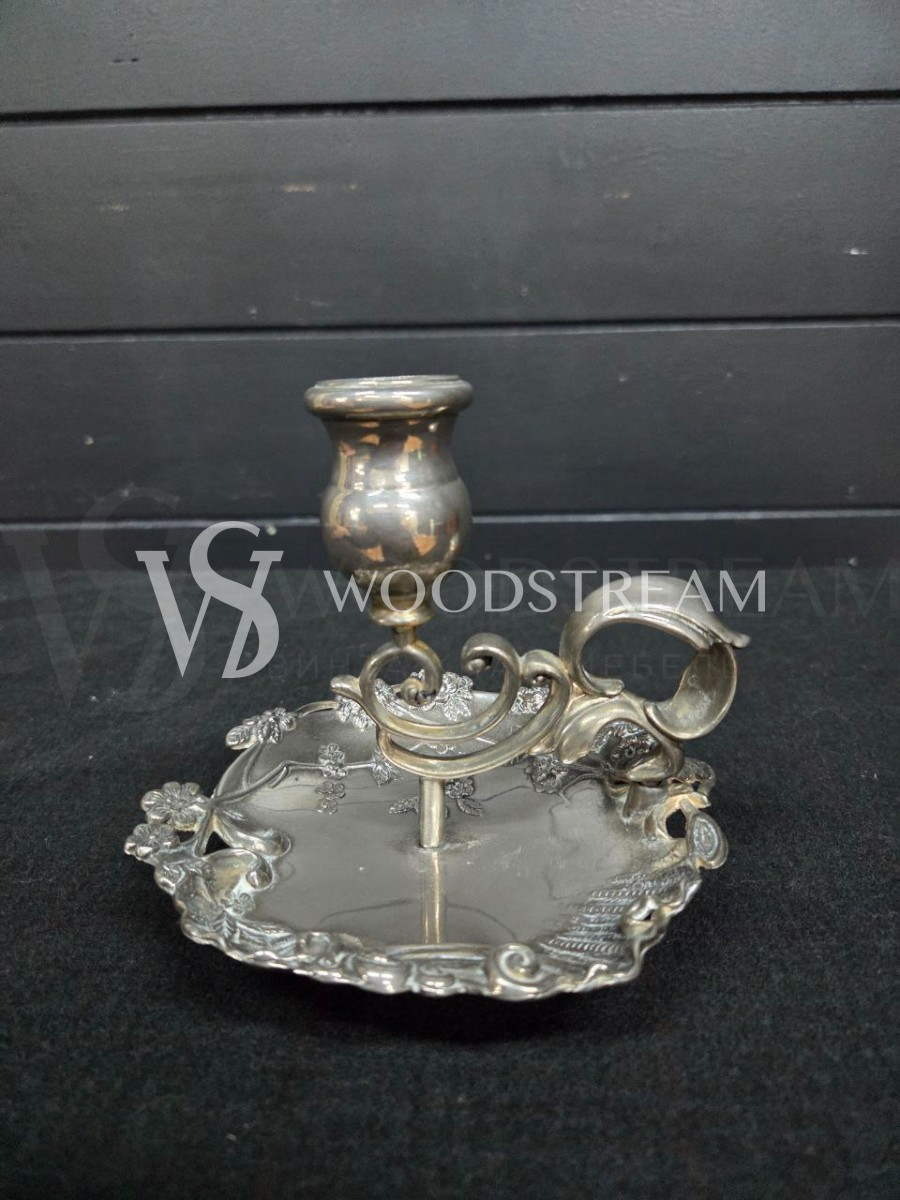 Подсвечник с подносом винтажный