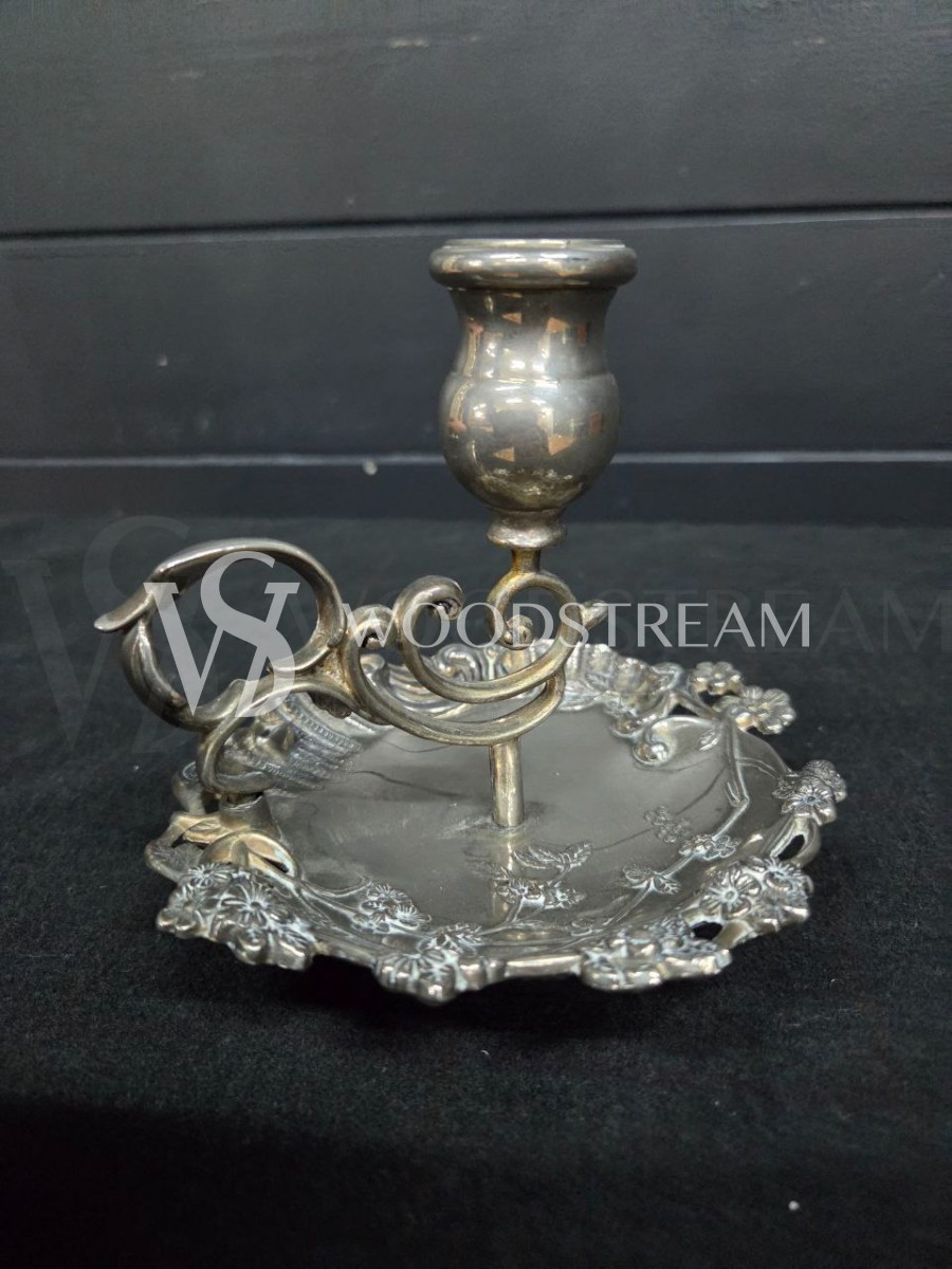 Подсвечник с подносом винтажный