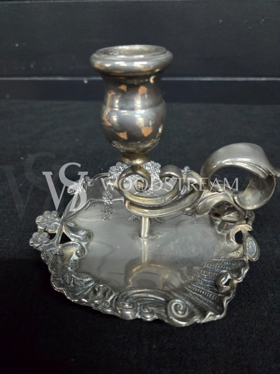 Подсвечник с подносом винтажный