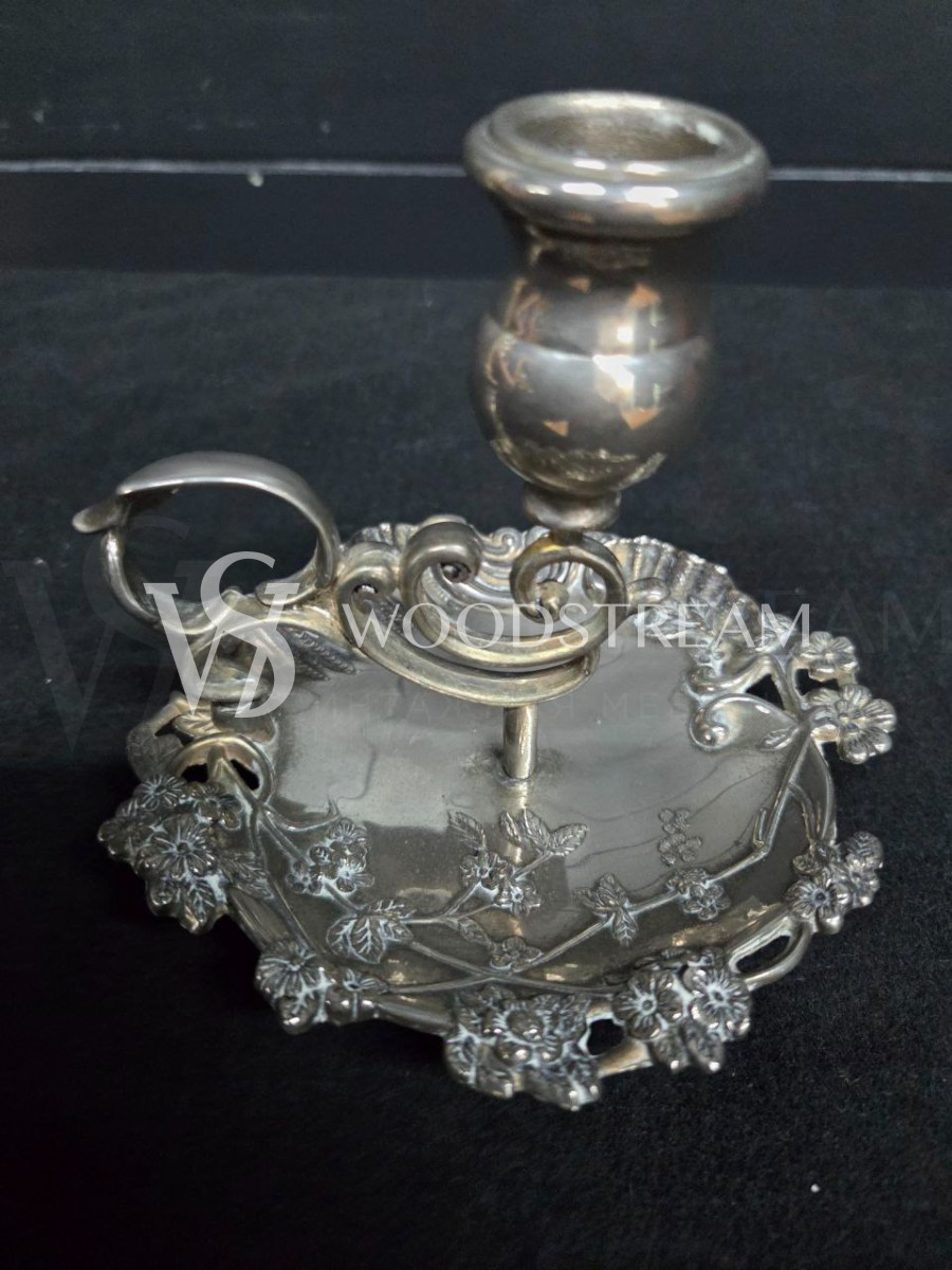 Подсвечник с подносом винтажный