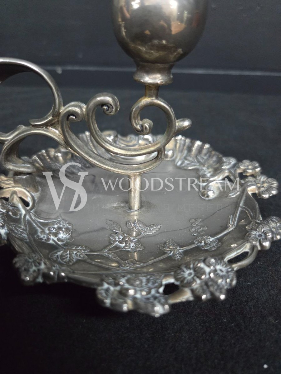 Подсвечник с подносом винтажный