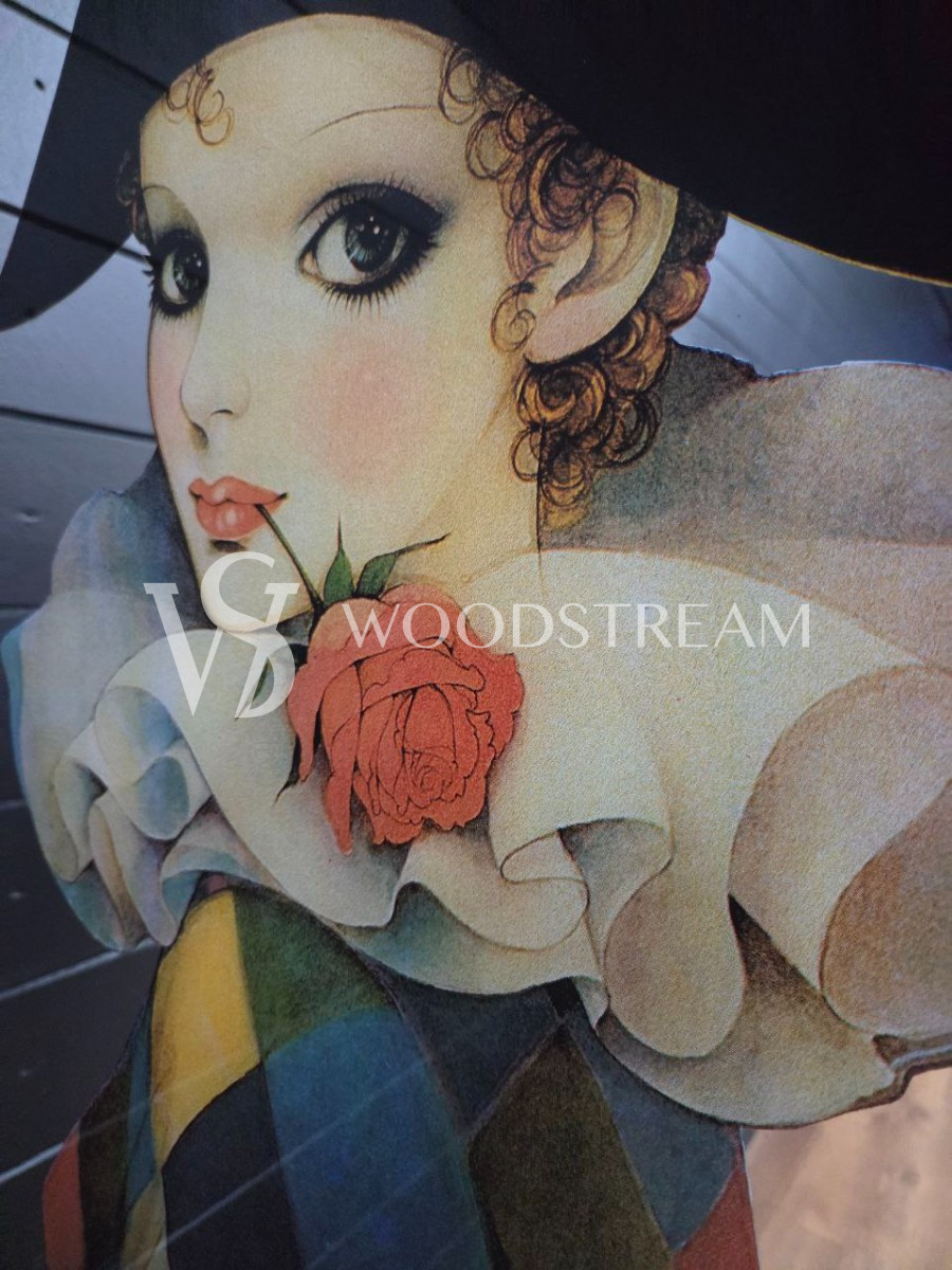 Картина зеркальная/Зеркало настенное с рисунком Арлекин