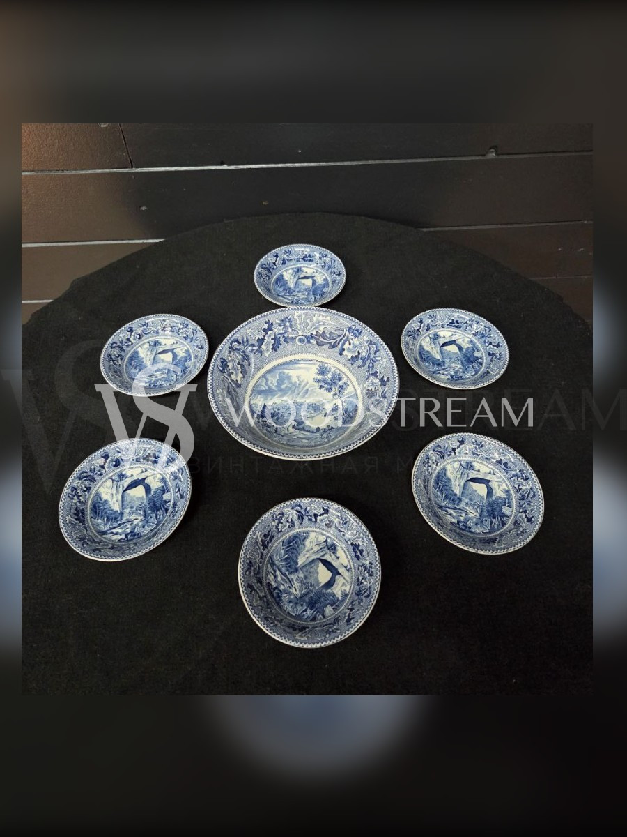 Комплект обеденный: Блюдо и Тарелка 6 штук