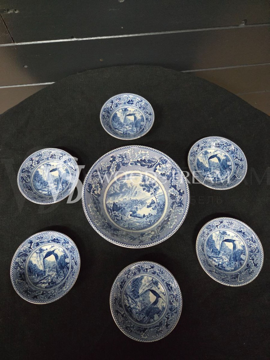 Комплект обеденный: Блюдо и Тарелка 6 штук