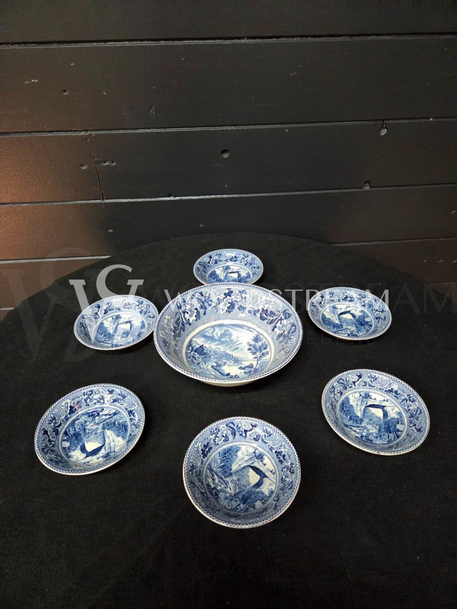 Комплект обеденный: Блюдо и Тарелка 6 штук