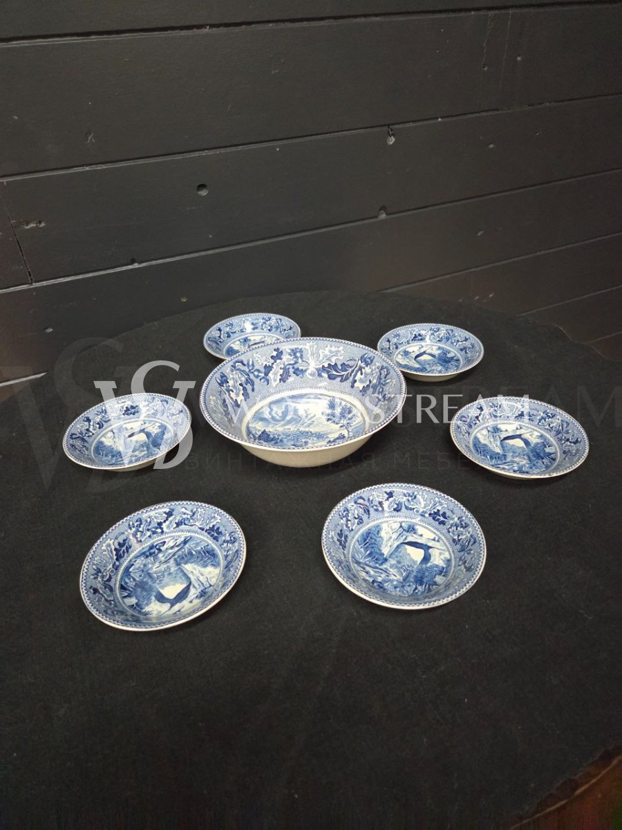 Комплект обеденный: Блюдо и Тарелка 6 штук