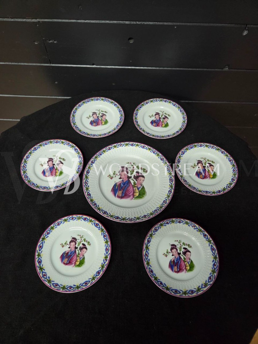 Комплект обеденный: Блюдо и Тарелка 6 штук Bavaria