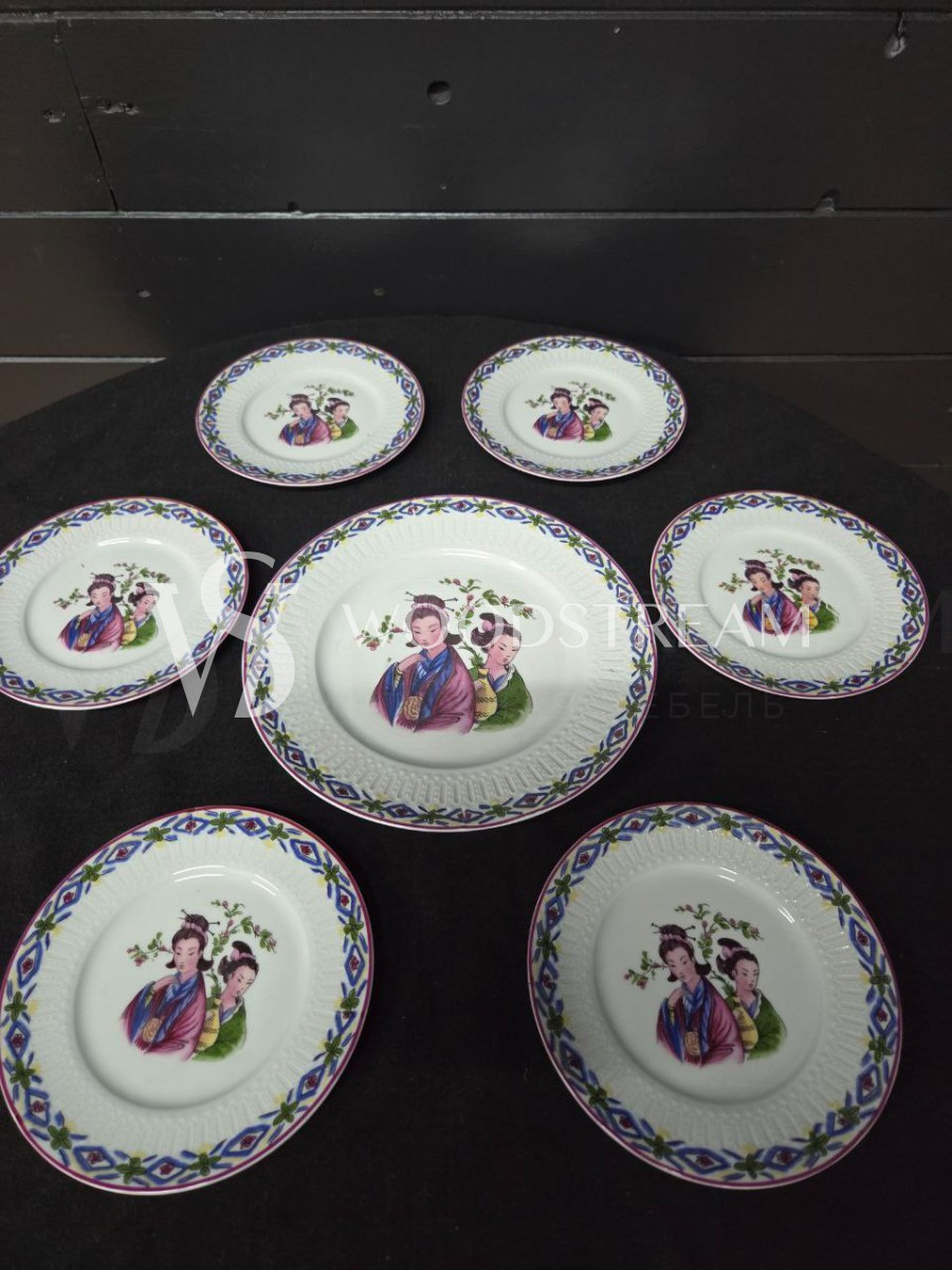 Комплект обеденный: Блюдо и Тарелка 6 штук Bavaria