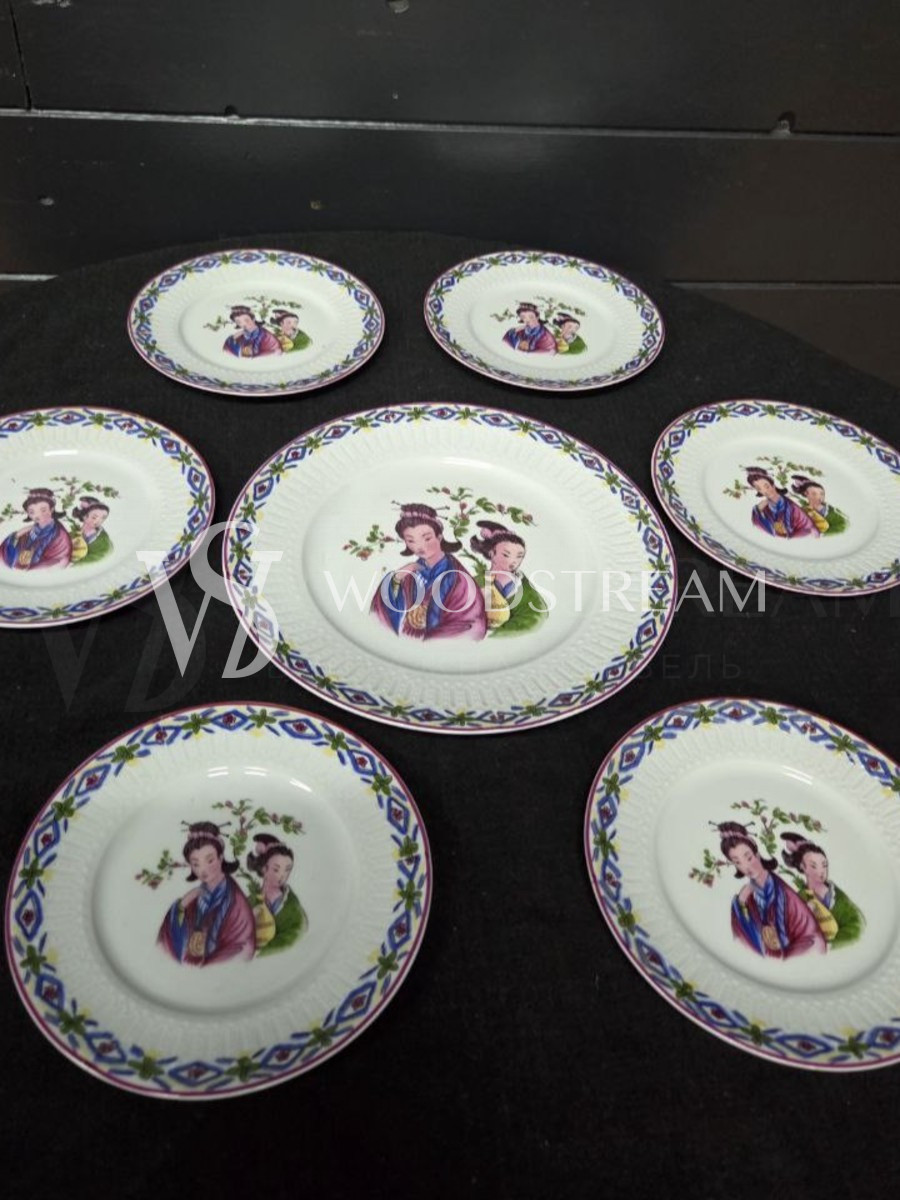 Комплект обеденный: Блюдо и Тарелка 6 штук Bavaria