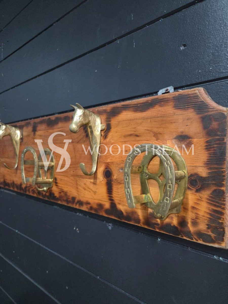 Вешалка настенная винтажная Лошадь/Подкова