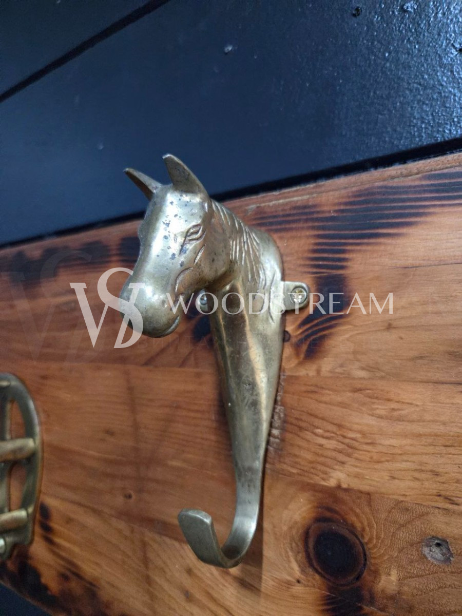 Вешалка настенная винтажная Лошадь/Подкова