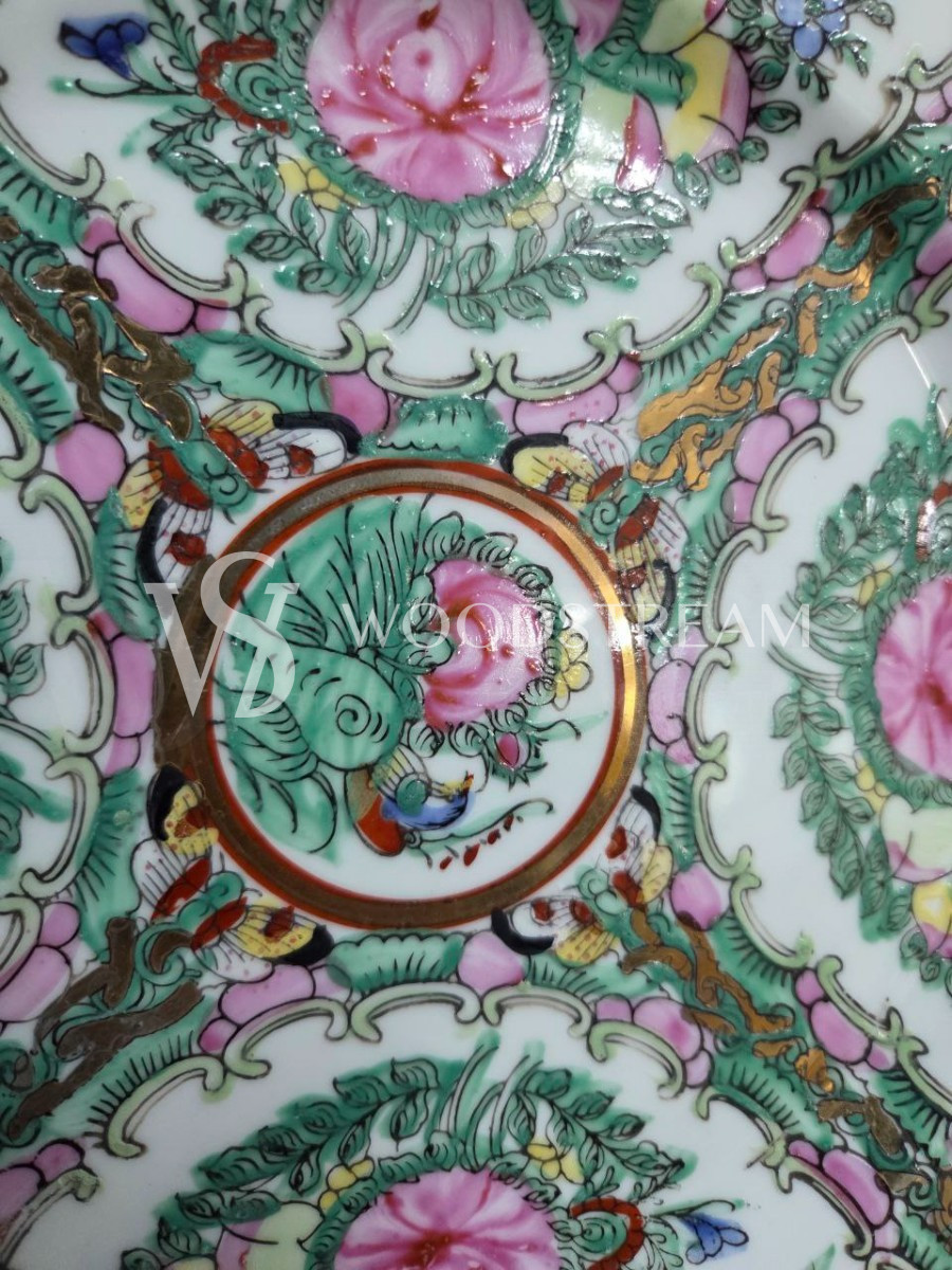 Комплект: Тарелка декоративная в стиле шинуазри 3 штуки