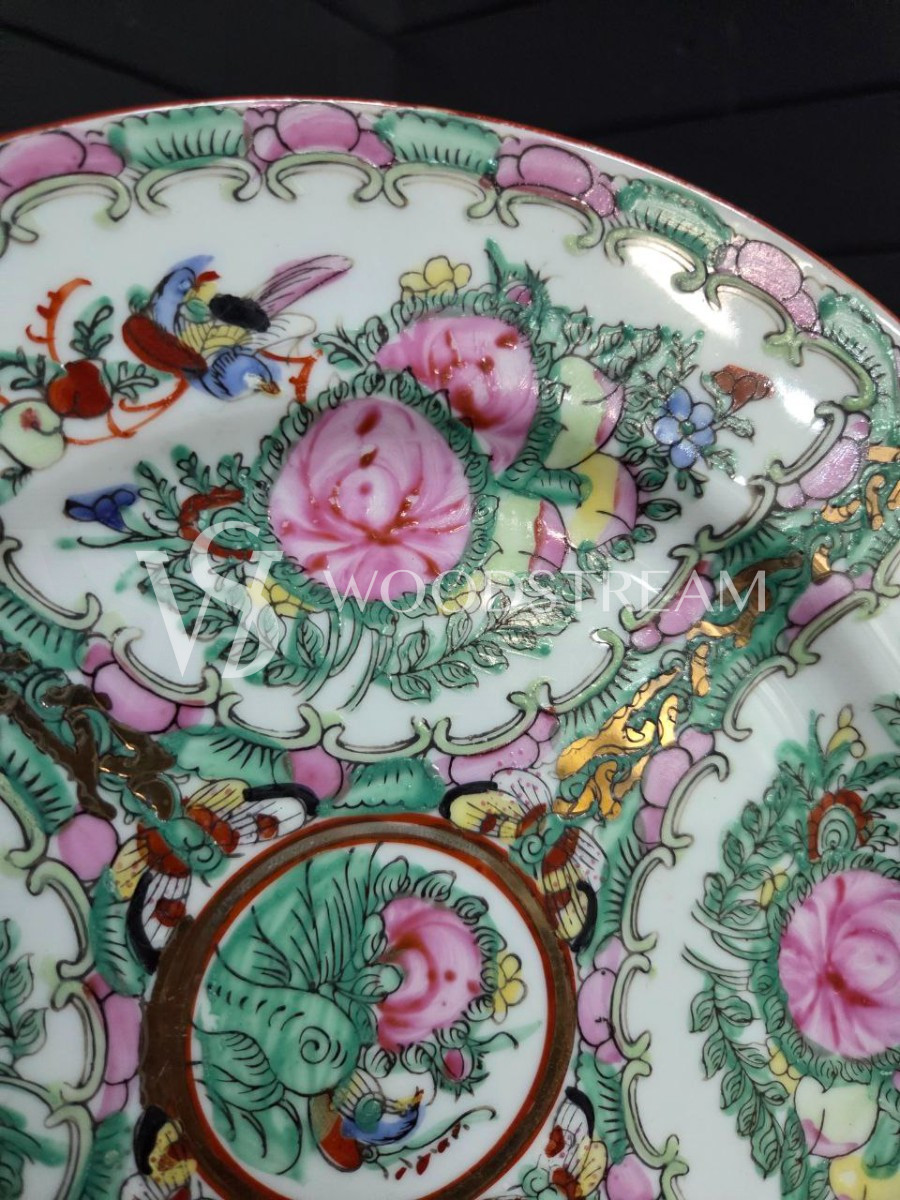 Комплект: Тарелка декоративная в стиле шинуазри 3 штуки