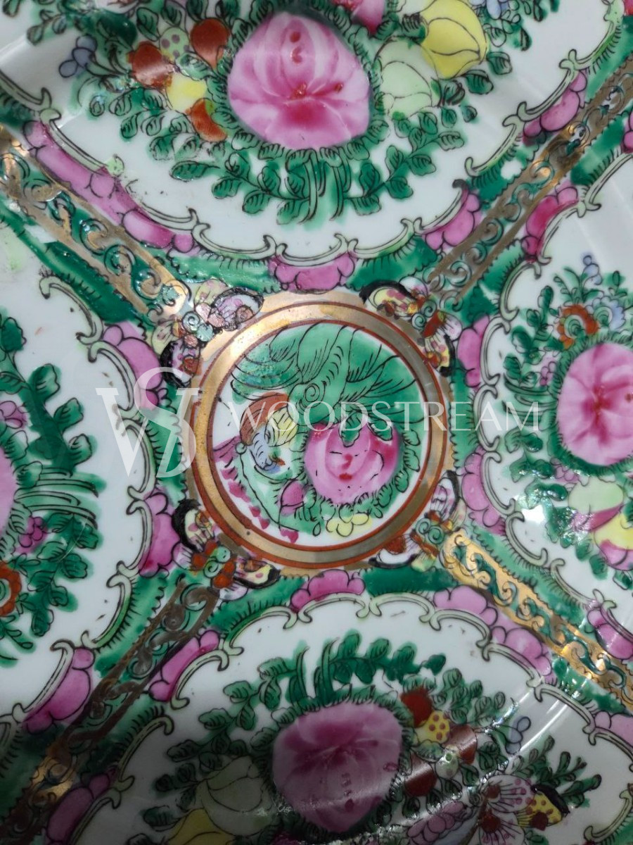 Комплект: Тарелка декоративная в стиле шинуазри 3 штуки