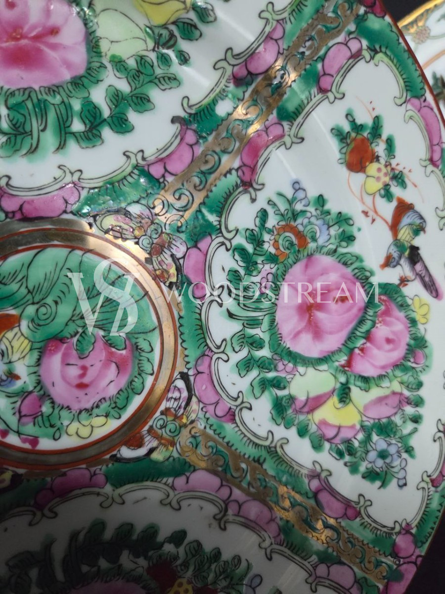 Комплект: Тарелка декоративная в стиле шинуазри 3 штуки