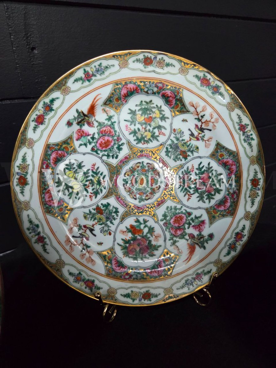 Комплект: Тарелка декоративная в стиле шинуазри 3 штуки