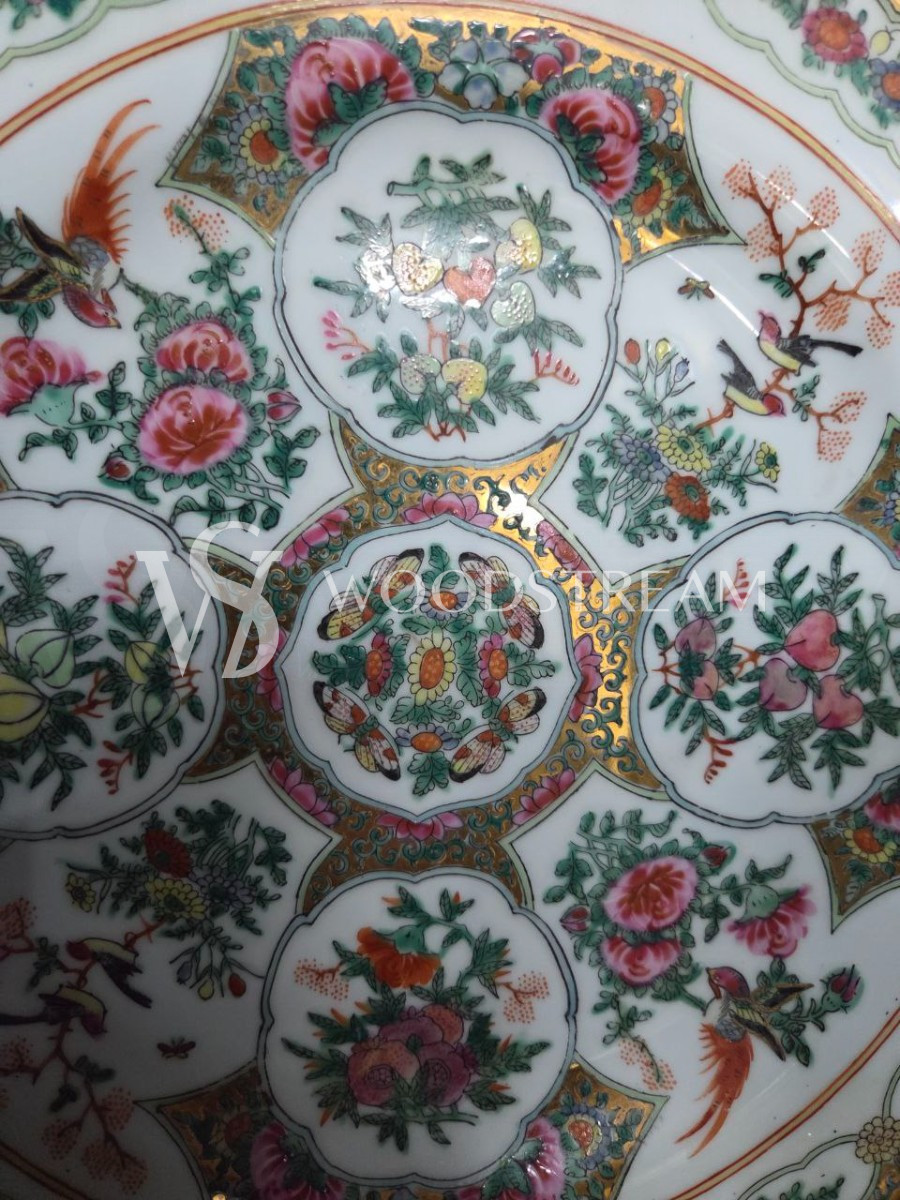 Комплект: Тарелка декоративная в стиле шинуазри 3 штуки