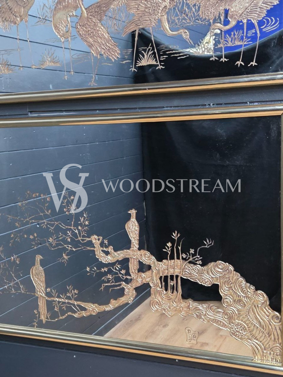 Картина зеркальная/Зеркало настенное с рисунком Птицы 2 штуки