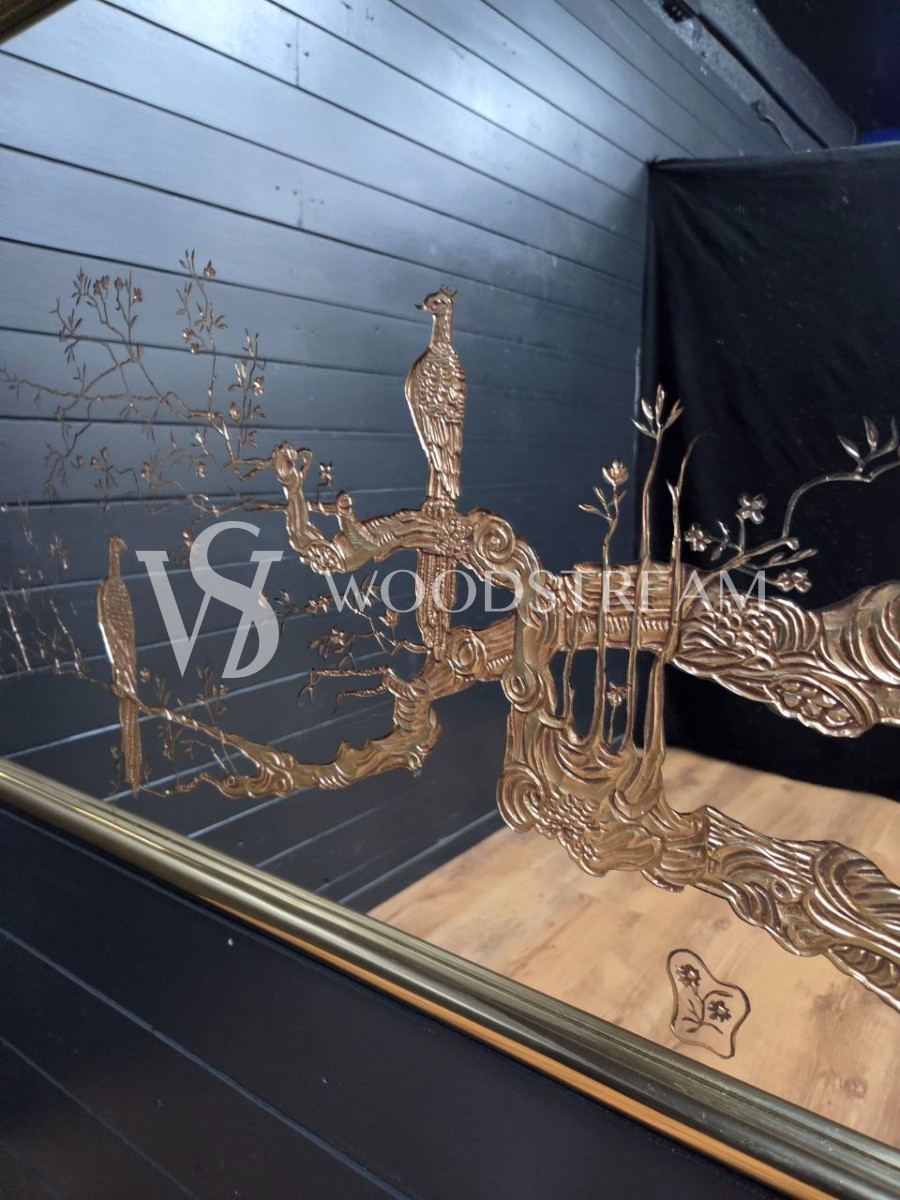 Картина зеркальная/Зеркало настенное с рисунком Птицы 2 штуки