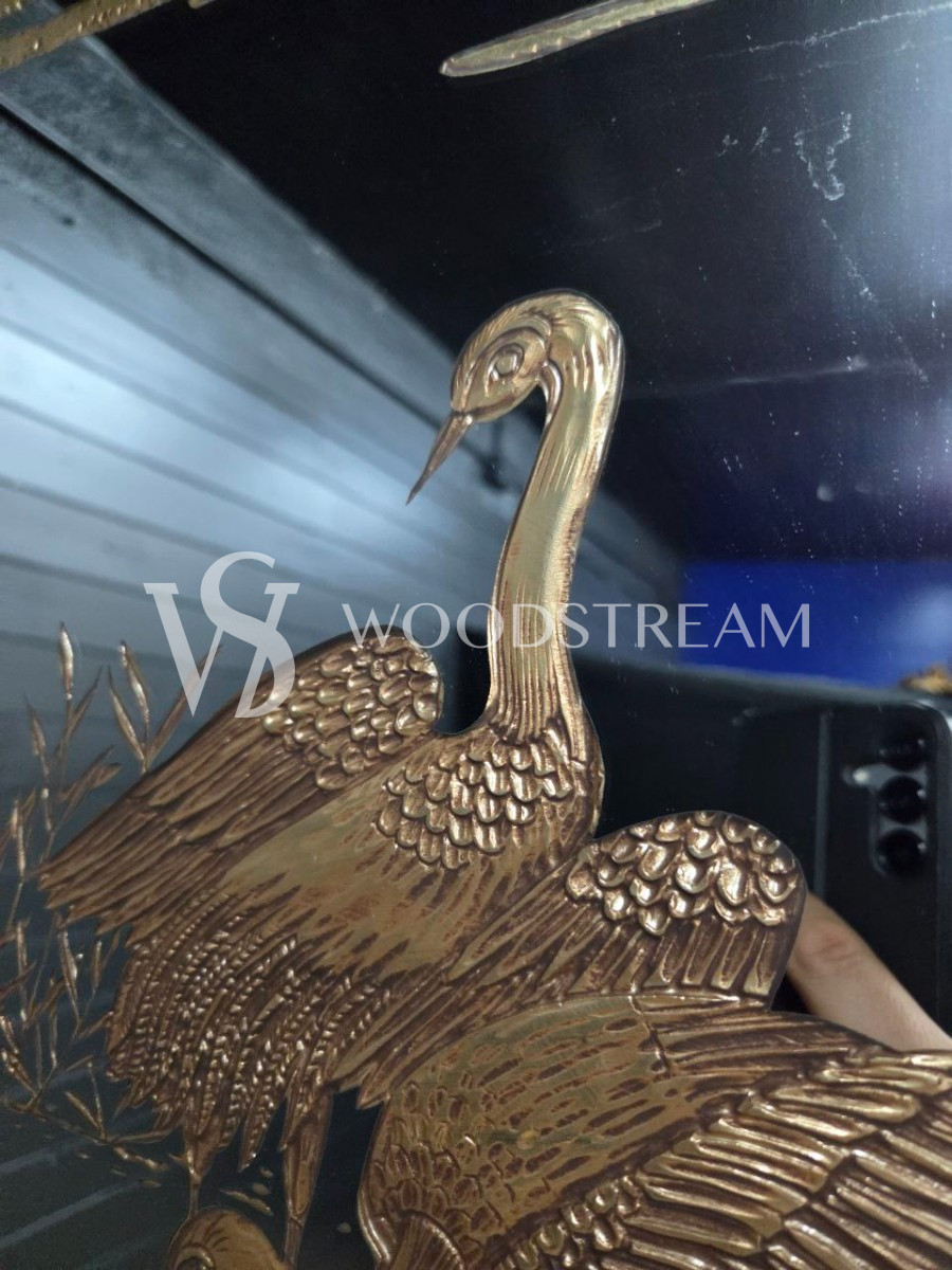 Картина зеркальная/Зеркало настенное с рисунком Птицы 2 штуки