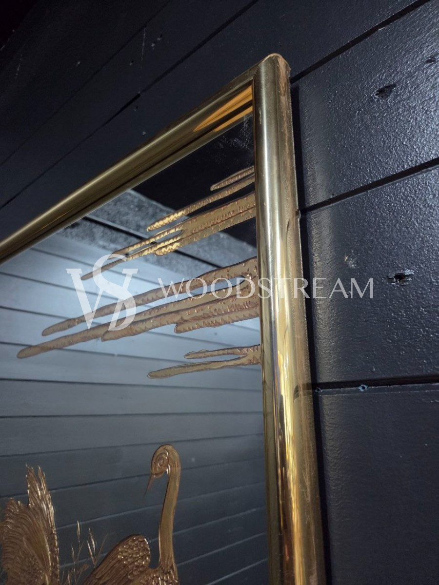 Картина зеркальная/Зеркало настенное с рисунком Птицы 2 штуки