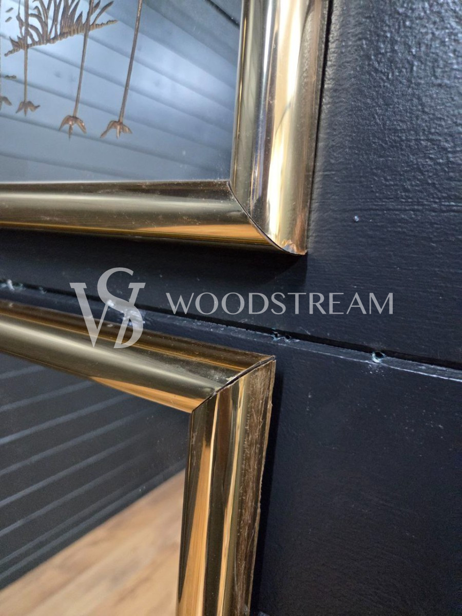 Картина зеркальная/Зеркало настенное с рисунком Птицы 2 штуки