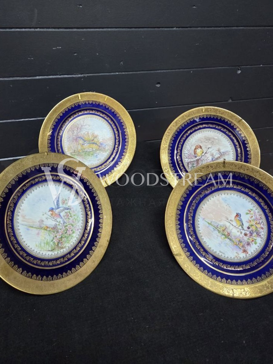 Комплект: Тарелка декоративная Птицы 4 штуки