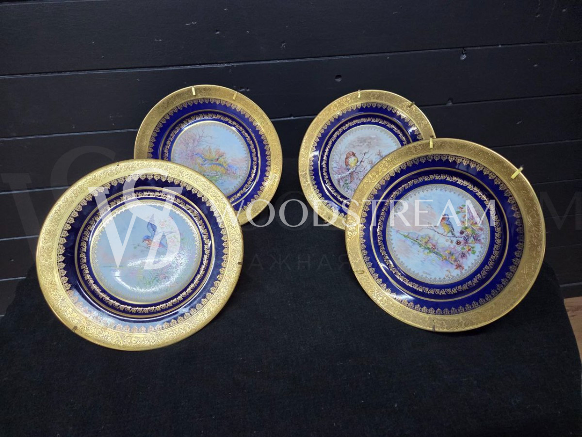 Комплект: Тарелка декоративная Птицы 4 штуки