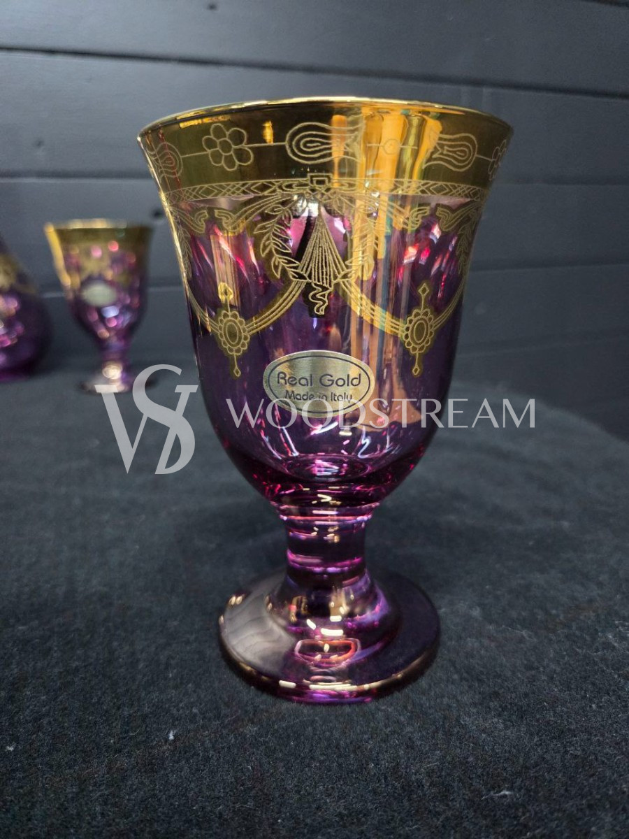 Набор: Графин/Кувшин и бокал/фужер 4 штуки