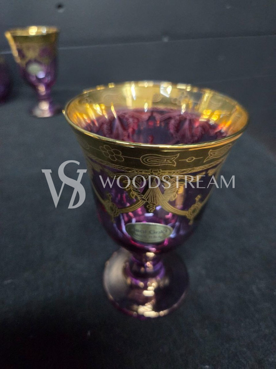 Набор: Графин/Кувшин и бокал/фужер 4 штуки