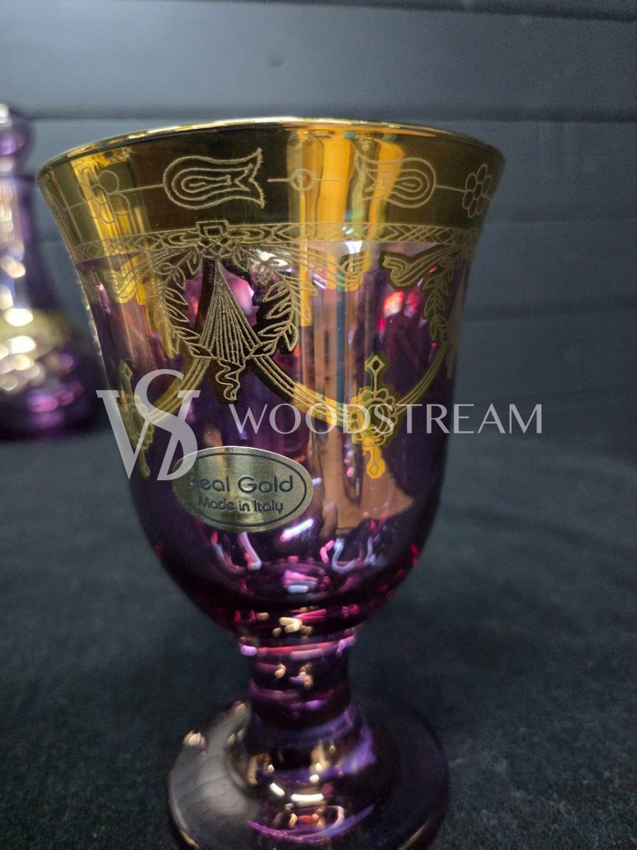 Набор: Графин/Кувшин и бокал/фужер 4 штуки