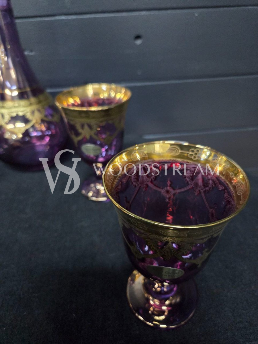 Набор: Графин/Кувшин и бокал/фужер 4 штуки