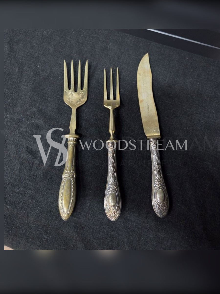 Набор для мяса: нож вилка 2 штуки