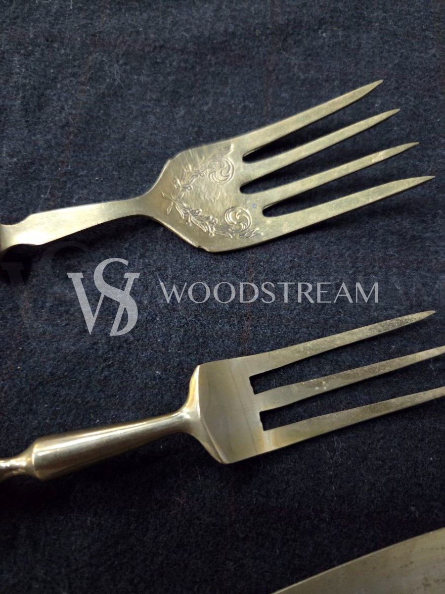 Набор для мяса: нож вилка 2 штуки