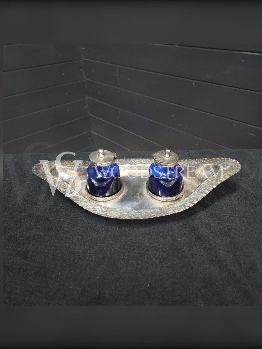 Набор: банка для специй/спецовница 2 штуки на подносе