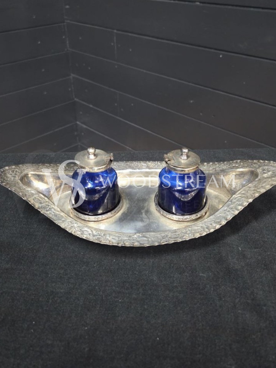 Набор: банка для специй/спецовница 2 штуки на подносе