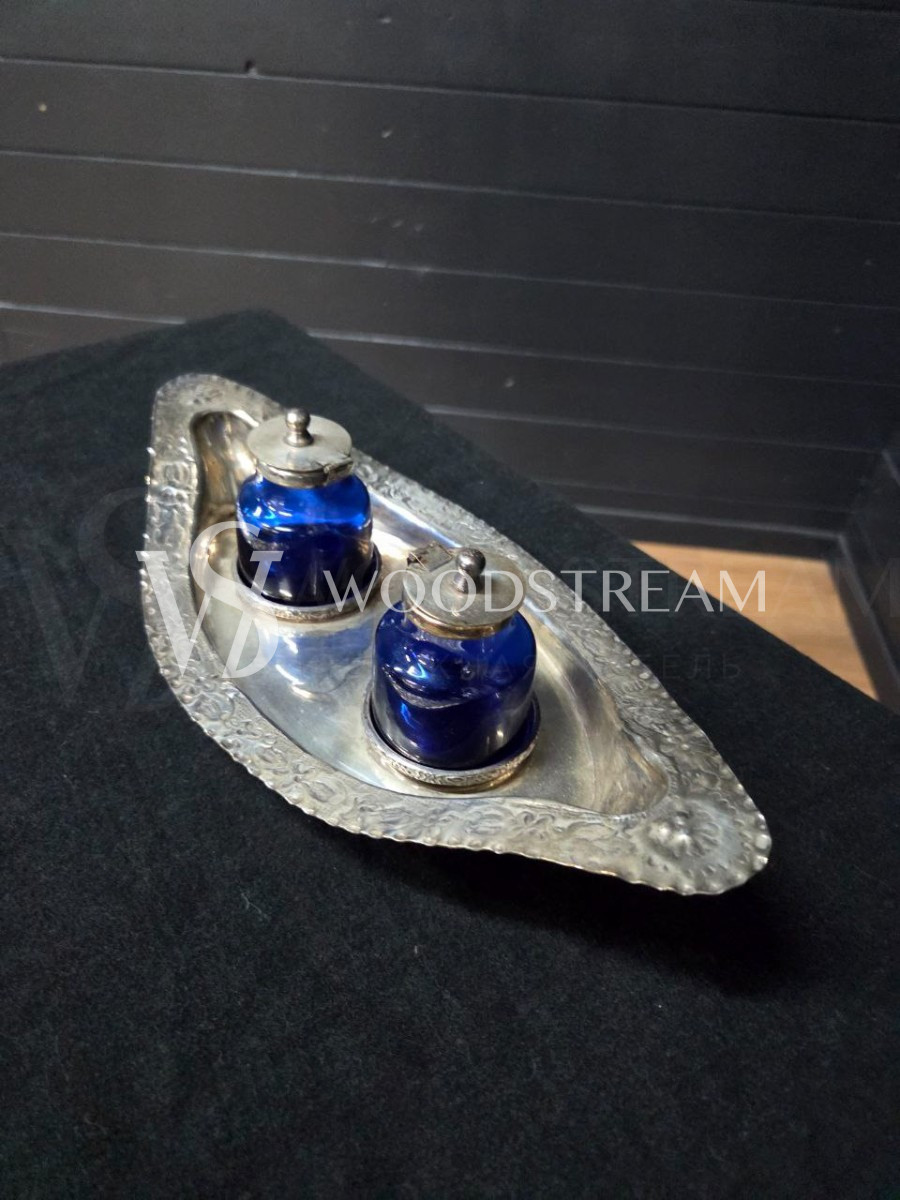 Набор: банка для специй/спецовница 2 штуки на подносе