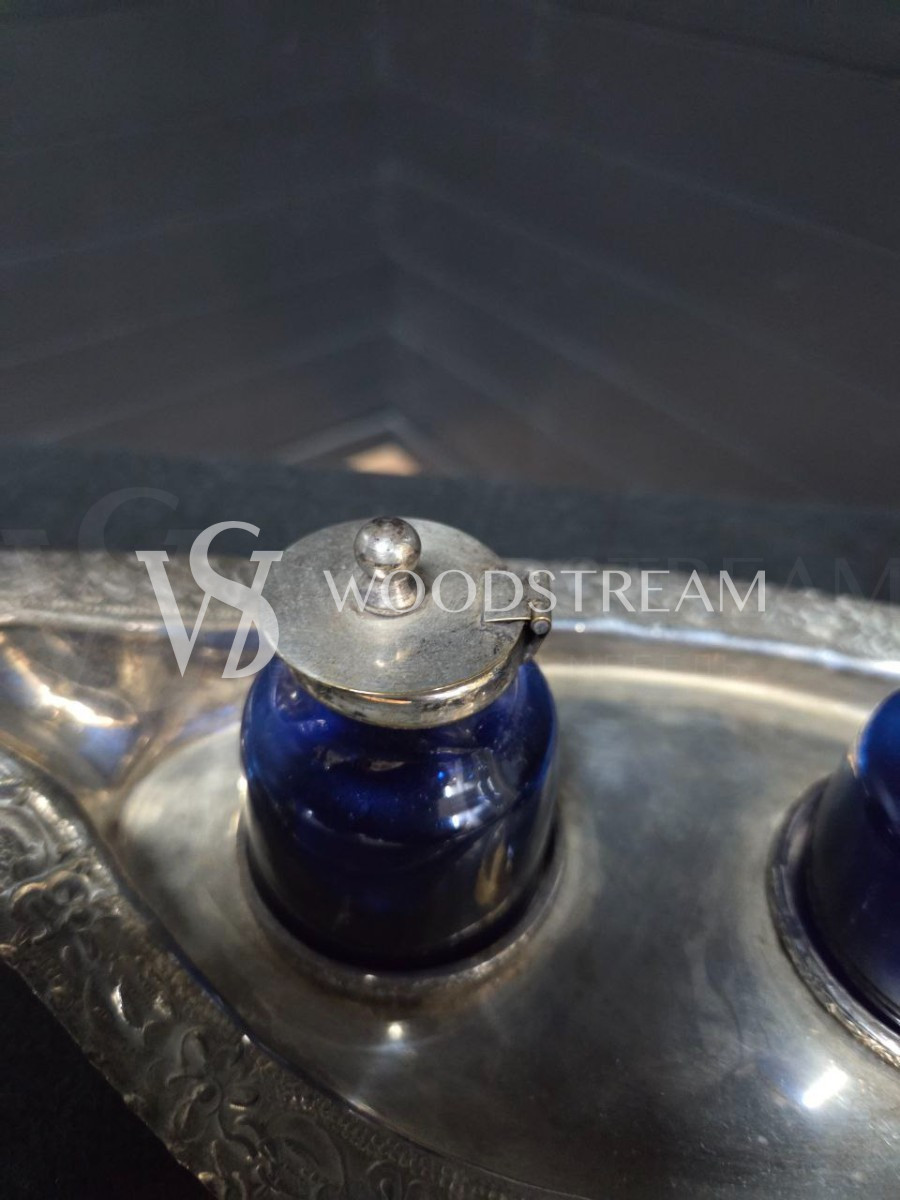 Набор: банка для специй/спецовница 2 штуки на подносе