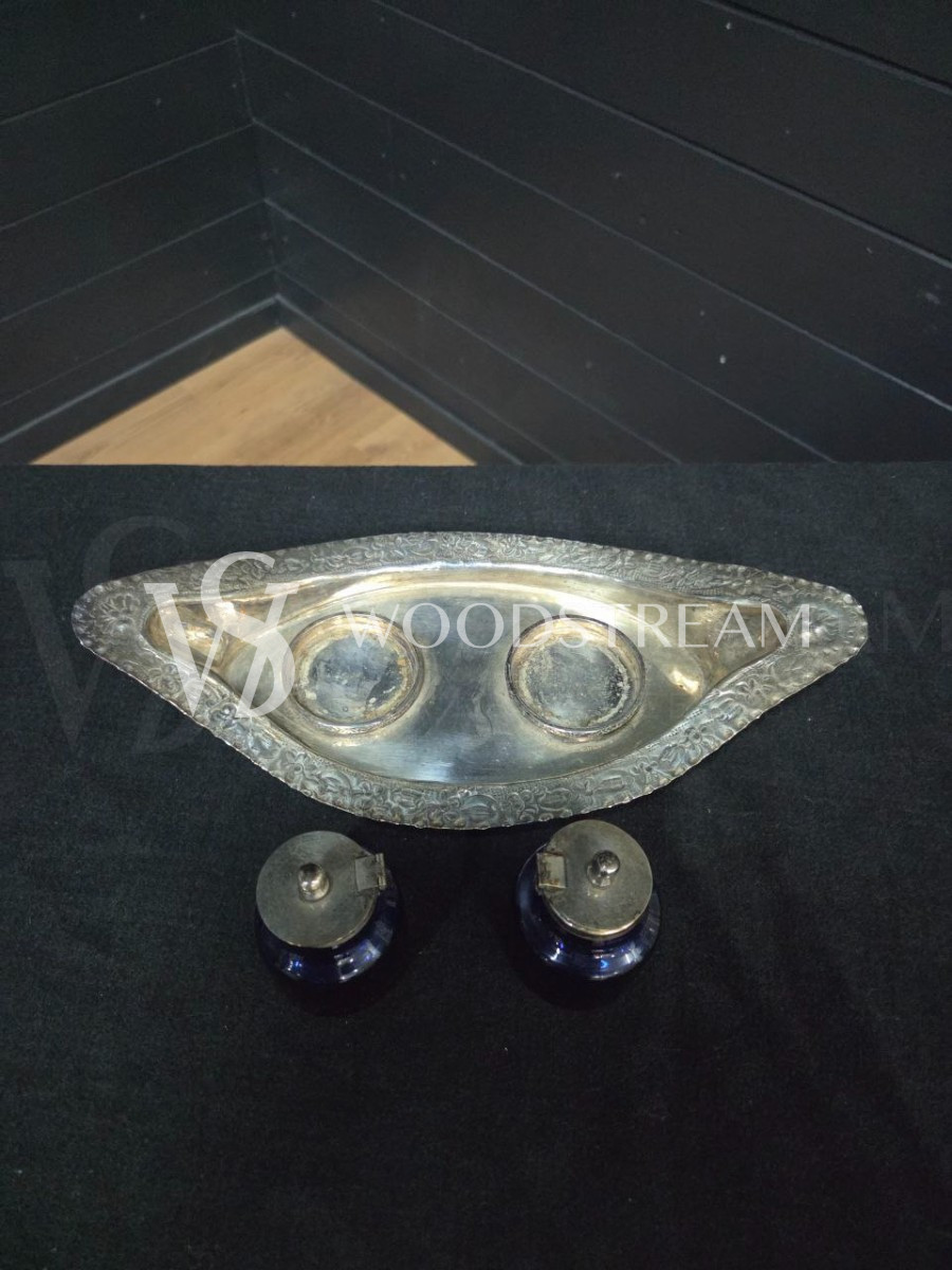 Набор: банка для специй/спецовница 2 штуки на подносе