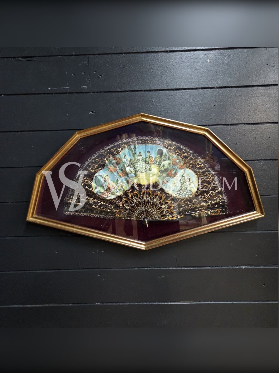 Веер настенный декоративный винтажный