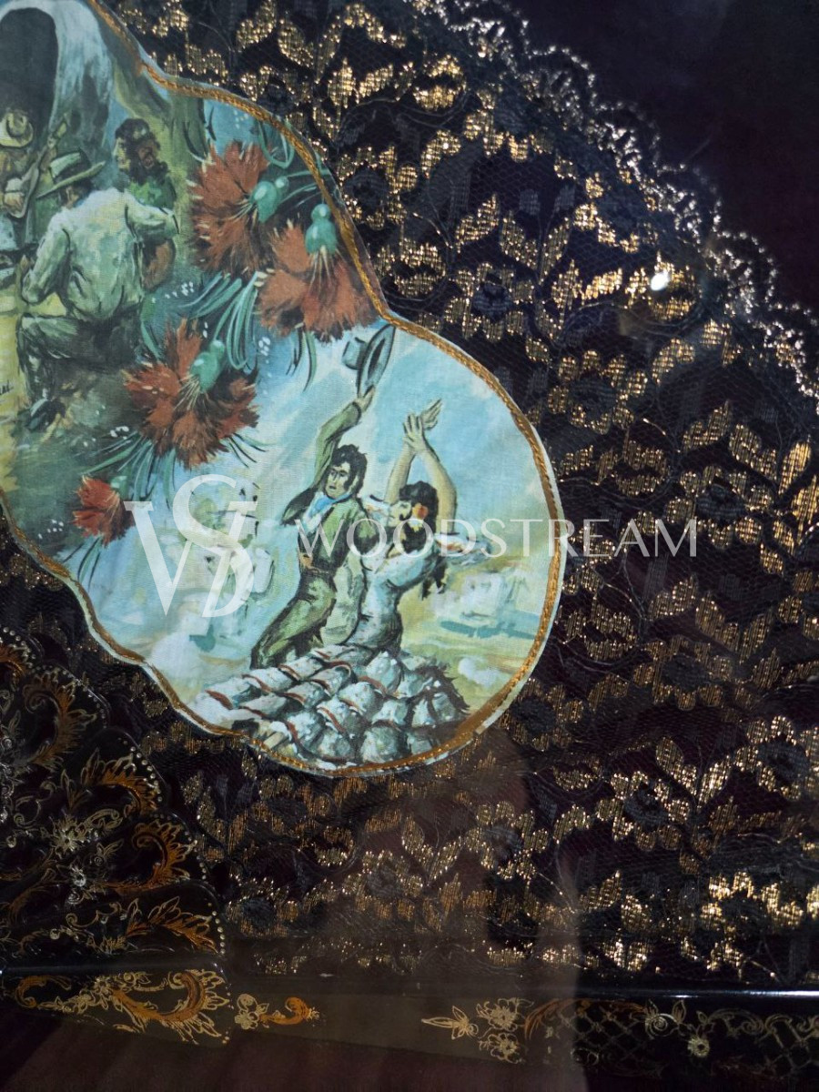 Веер настенный декоративный винтажный