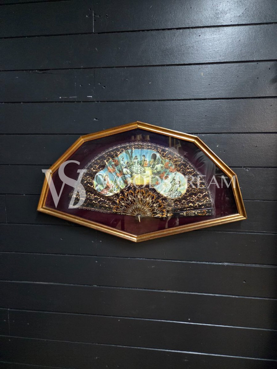 Веер настенный декоративный винтажный