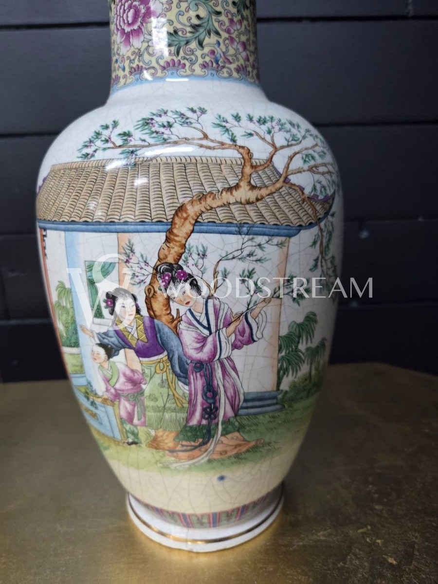 Лампа настольная в стиле шинуазри 2 штуки