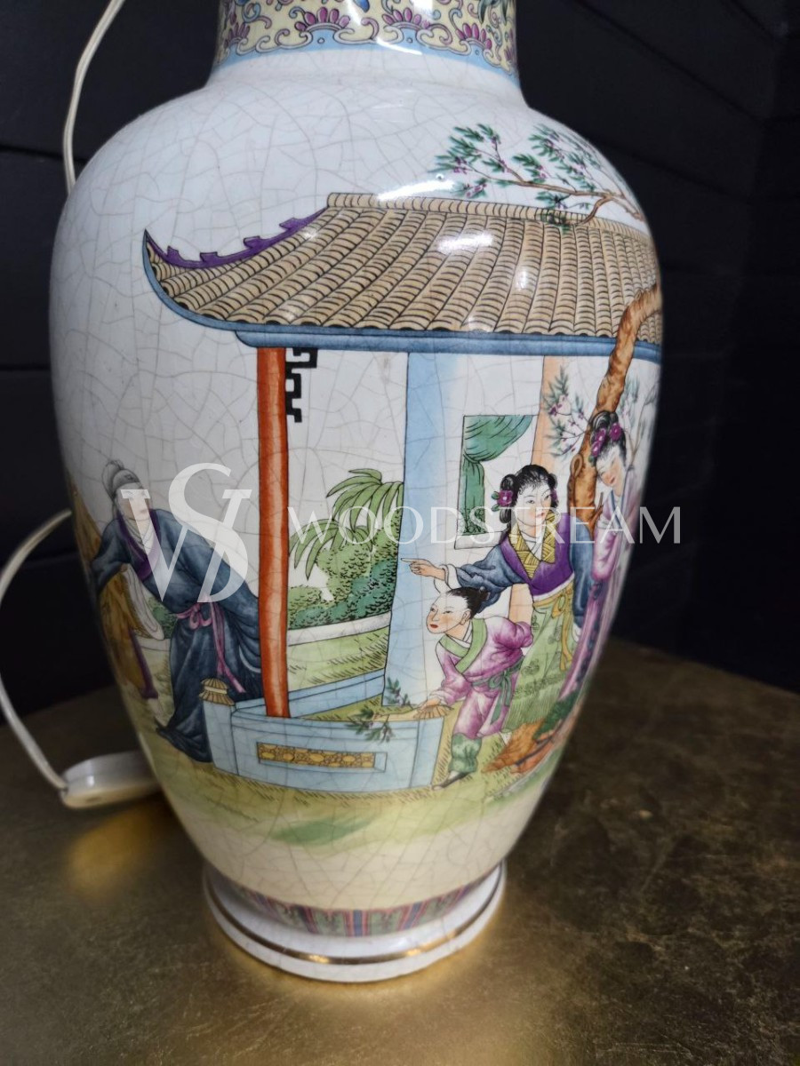 Лампа настольная в стиле шинуазри 2 штуки