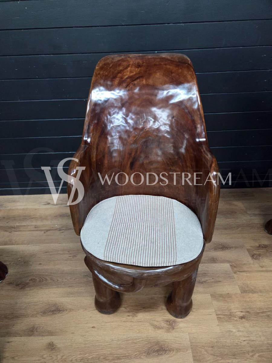 Комплект для чаепитий: Стол и Стул 4 штуки со Слонами