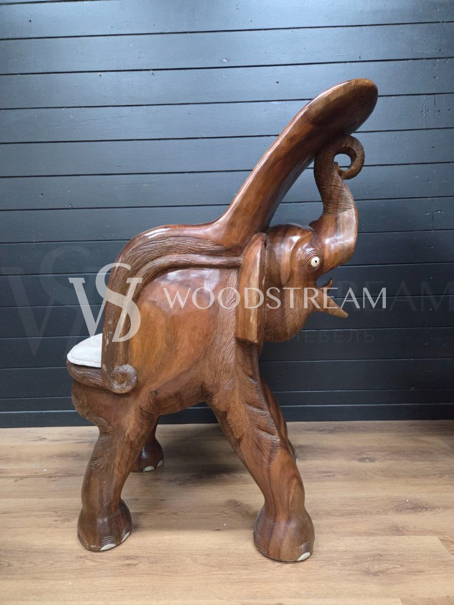 Комплект для чаепитий: Стол и Стул 4 штуки со Слонами