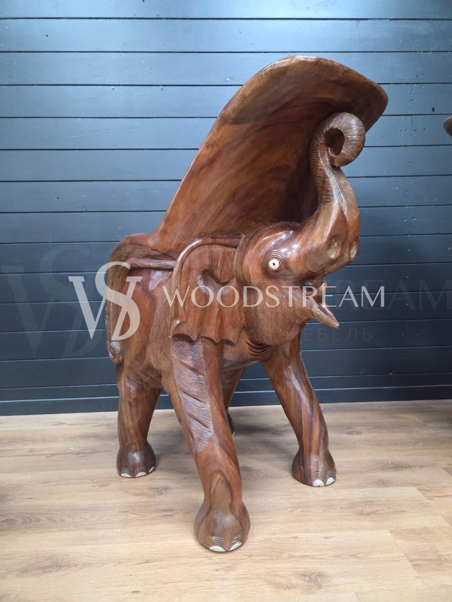 Комплект для чаепитий: Стол и Стул 4 штуки со Слонами