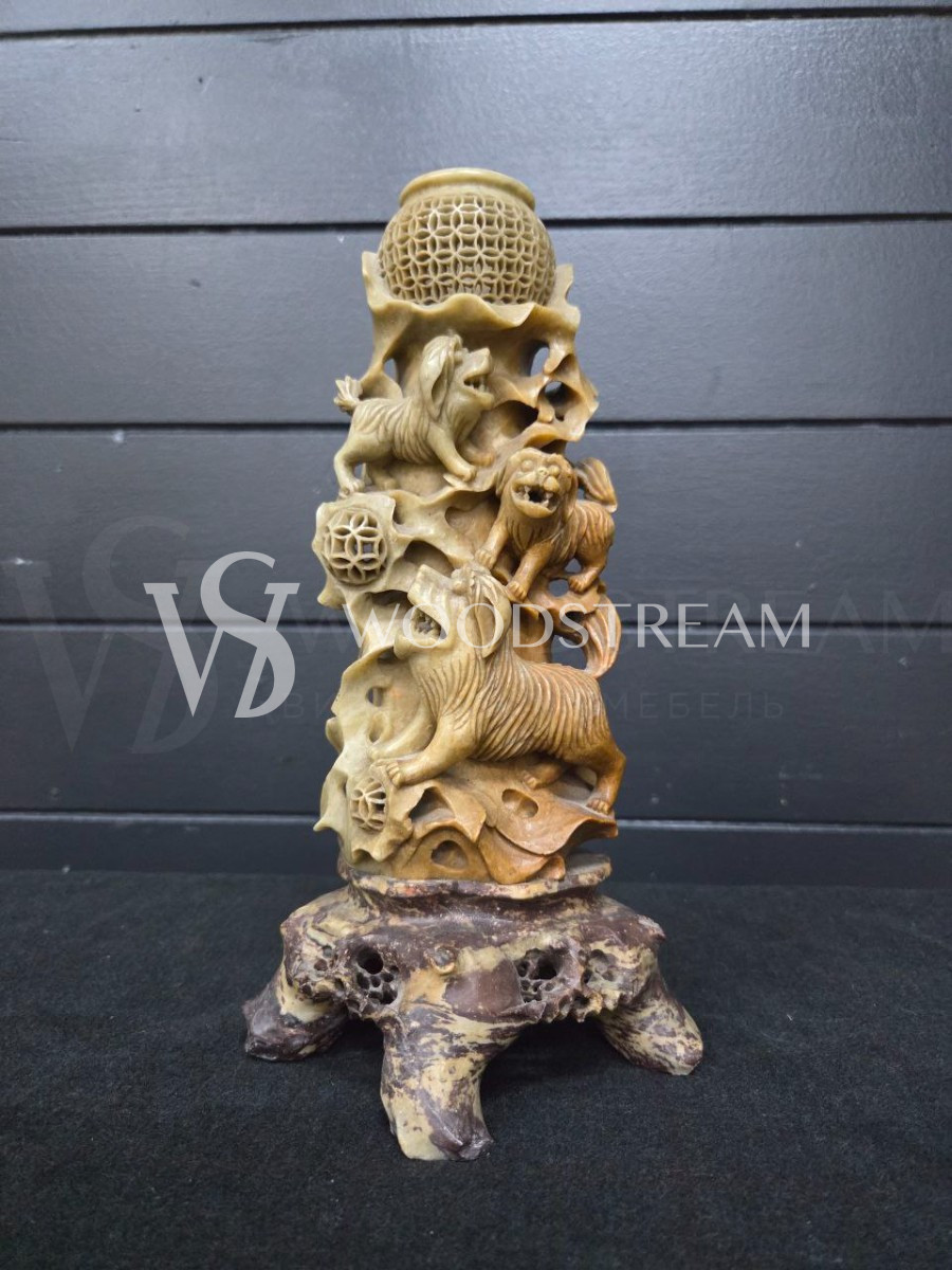 Декоративный элемент/Скульптурный подсвечник в восточном стиле