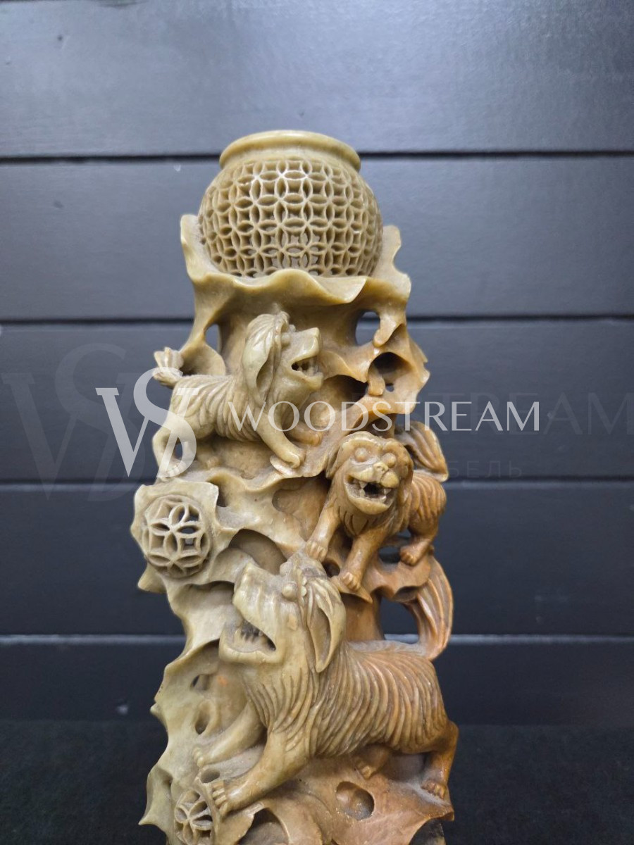 Декоративный элемент/Скульптурный подсвечник в восточном стиле